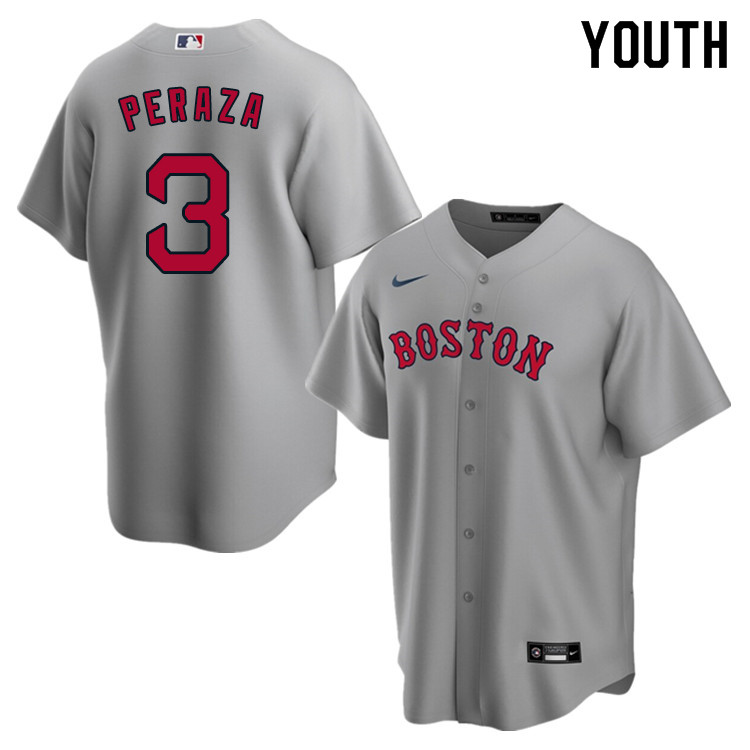 Nike Youth #3 Jose Peraza Boston Red Sox Baseball Jerseys Sale-Gray